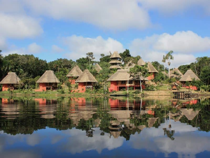 Das Napo-WIldlife-Center direkt am Fluss gelegen