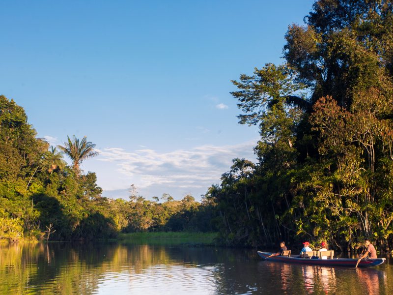 Yasuní Nationalpark unterwegs auf Wasserwegen