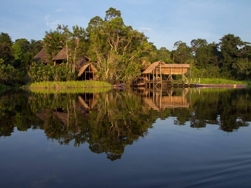 Amazonas Sani Lodge direkt am Wasser