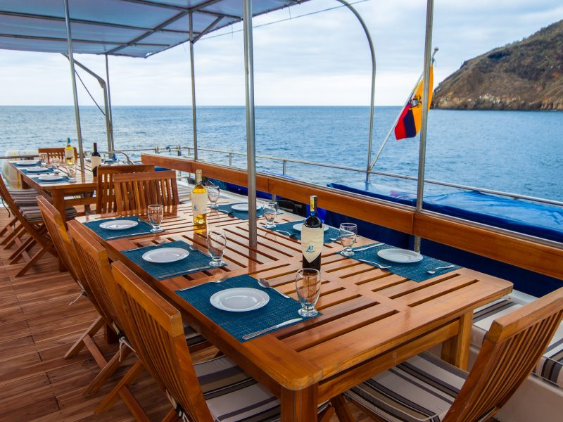 Galapagos-Kreuzfahrt Archipell I Außenrestaurant