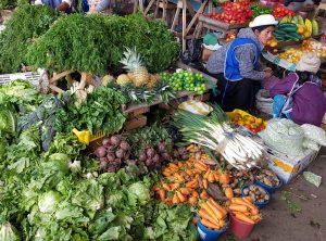 Ob frisches Gemüse, Haushaltswaren oder Spielzeug - der Zentralmarkt in Quito bietet einfach alles
